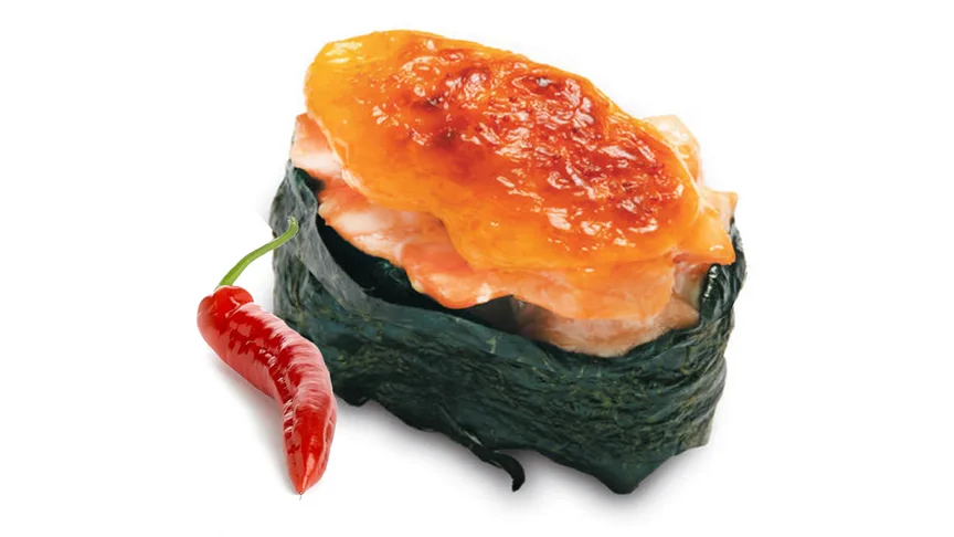 Запеченные суши с курицей