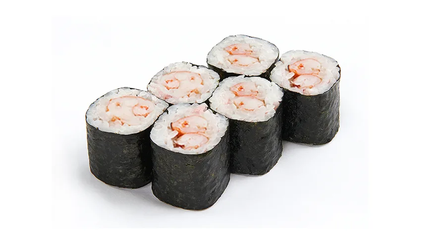Мини роллы с креветками