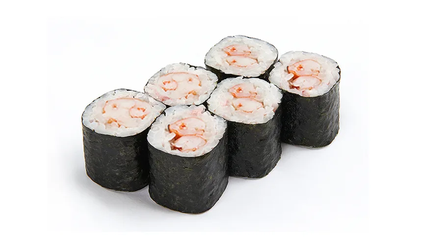 Мини роллы с креветками