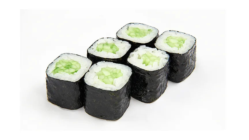 Мини роллы с огурцом