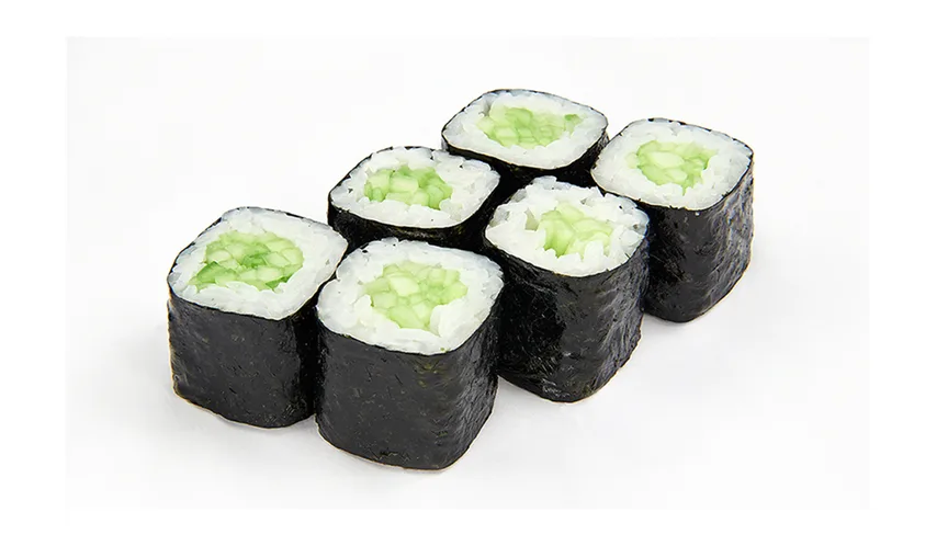 Мини роллы с огурцом