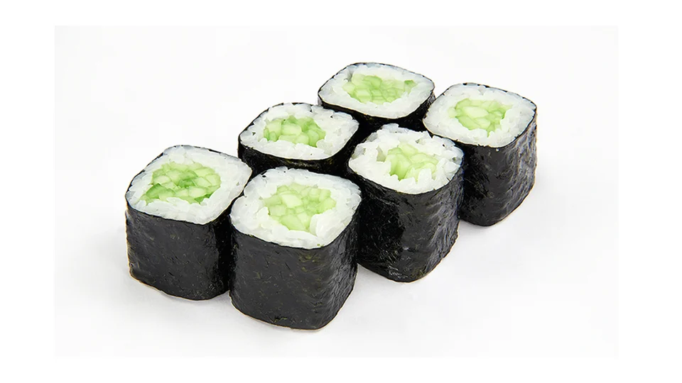 Мини роллы с огурцом